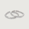 Chic Circlet Silver Toe Ring for Women,,hi-res view 3