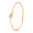 Mamma Mia 14 KT Yellow Gold Adorable Dainty Bangle,,hi-res view 1
