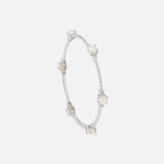 Heavenly Pearl Silver Bangle,,hi-res image number null