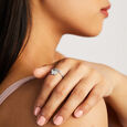 Fluttering Sparkle Silver Finger Ring,,hi-res view 2