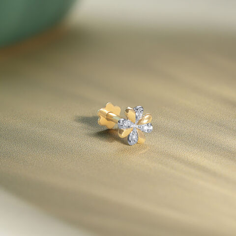 Sweet Bloom Diamond Nose Pin