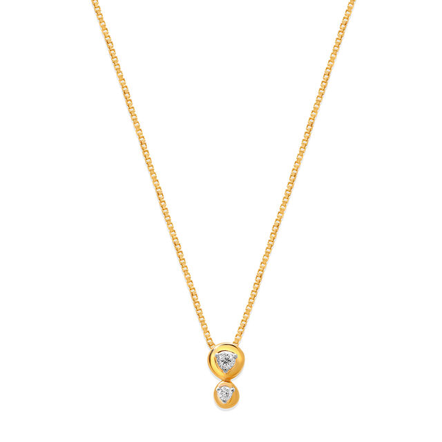 Mamma Mia 14 KT Yellow Gold Bubble it up! Pendant with Chain,,hi-res view 1