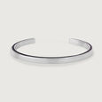 Edgy Noir Silver Bangle,,hi-res view 3