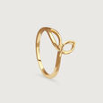 Ecliptic Loop Gold Ring,,hi-res view 3