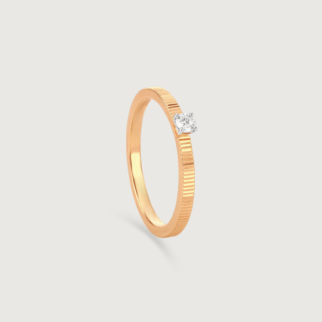Gilded Groove Diamond Ring,,hi-res image number null