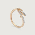 Eternal Twist 14KT Gold & Diamond Ring,,hi-res view 4