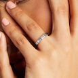 Square Stunner Silver Finger Ring,,hi-res view 2