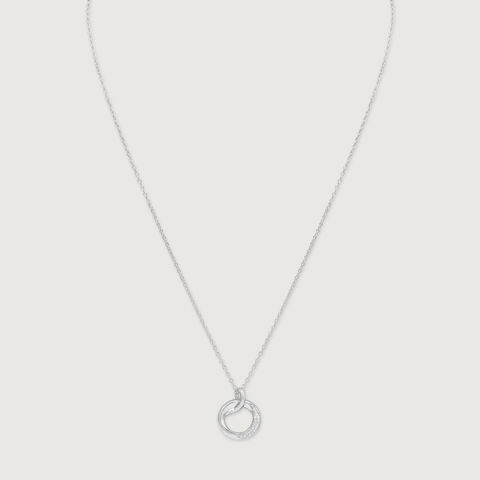 Classic Circle Silver Necklace