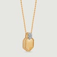 Luminous Hexagonal Diamond Necklace,,hi-res view 3