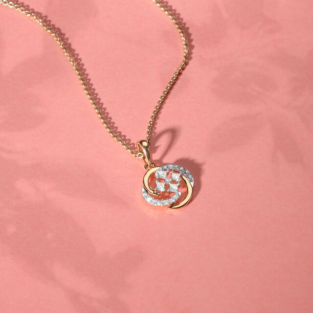 14KT Yellow Gold Radiant Connection Pendant,,hi-res image number null