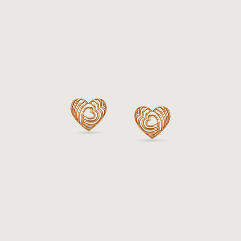 Endless Love Gold Stud Earrings