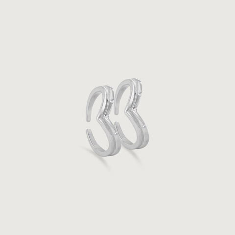 Bold Angle Silver Toe Rings