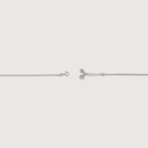 Bead Bomb Single Silver Anklet