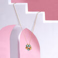Dazzling Beauty 18KT Pink Sapphire Modular Drop Earrings,,hi-res view 1