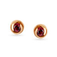 A Rosy Affair - 14kt Gold Stud Earrings,,hi-res view 2