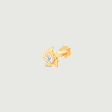 Twirl Spark Topaz Nose Pin