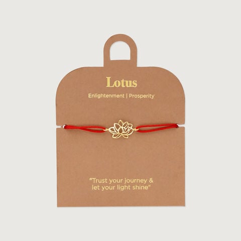 Serene Radiant Lotus Gold Bracelet