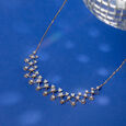 Disco Dream Gold & Diamond Necklace,,hi-res view 2