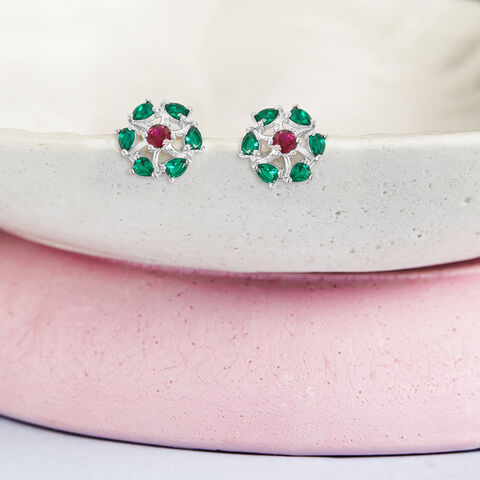 Vintage Regal Silver Stud Earrings