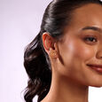 Rustic Charm 22KT Gold Stud Earrings,,hi-res view 2