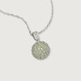 Peridot Splendour Silver Pendant for Women,,hi-res view 3
