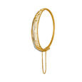 14KT Yellow Gold Oval Bangle With Openwork,,hi-res view 3