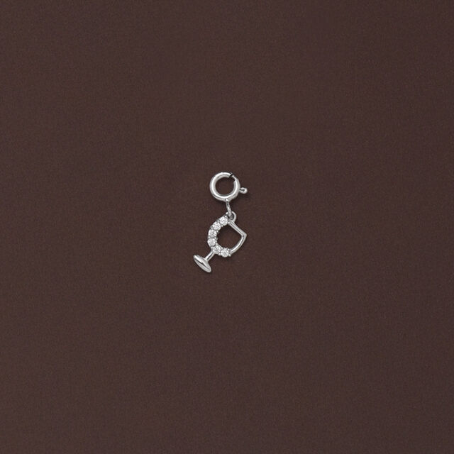 Glitter Toast Silver Charm,,hi-res image number null