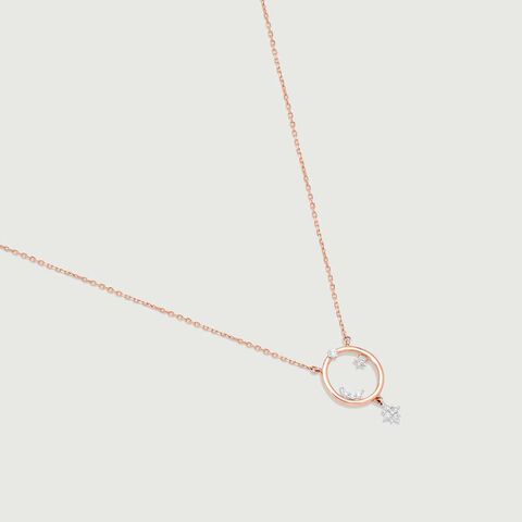 Starry Whirl Diamond Necklace