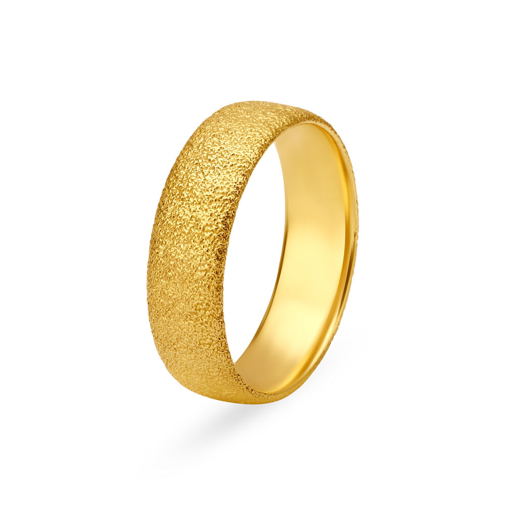 Buy Charming Multifinish Gold Finger Ring for Men Online Mia by Tanishq