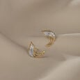 Dancing Breeze 14 Kt Gold & Diamond Stud Earrings,,hi-res view 1