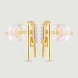 Edgy Sculptural Diamond Stud Earrings,,hi-res view 5