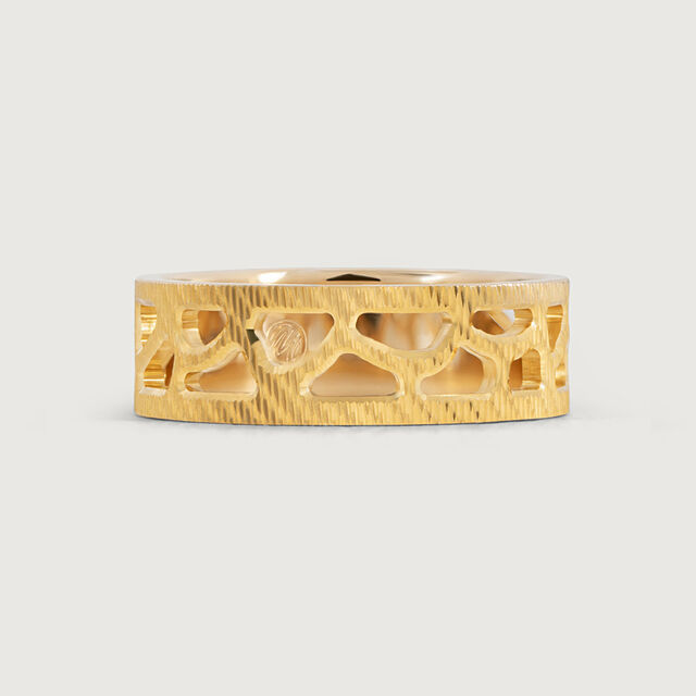Bold Cut Gold Finger Ring,,hi-res image number null