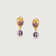 Lilac Pop Amethyst Earrings,,hi-res view 3