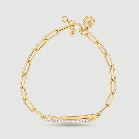 Sleek Linear Diamond Bracelet