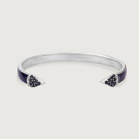 Bold Glint Silver Bangle