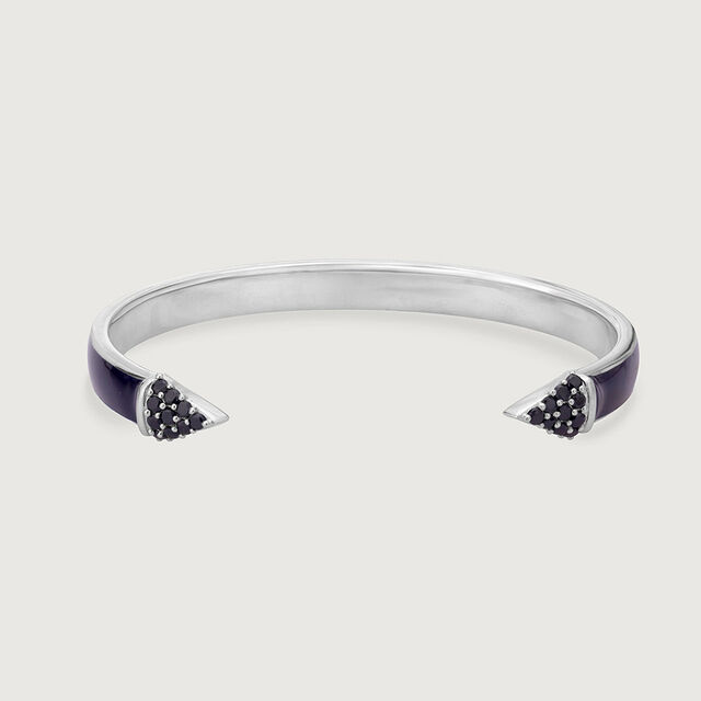 Bold Glint Silver Bangle,,hi-res image number null