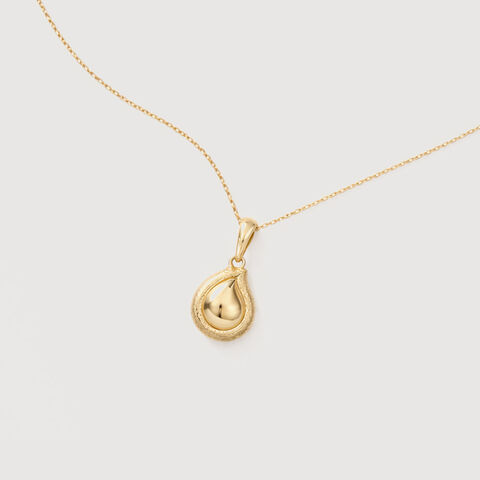 Golden Halo Drop Pendant