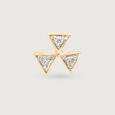 The Twinkling Stars 14KT Diamond Nose Pin,,hi-res view 2