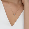Celestial Vision Evil Eye Gold Pendant with Chain,,hi-res view 2