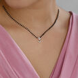 Floral Bloom Gold and Diamond Mangalsutra,,hi-res view 2