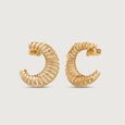 Bold Radiance Gold Stud Earrings,,hi-res view 3