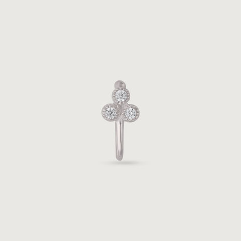 Chic Trio Silver Nose Pin