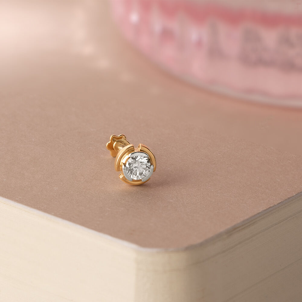 Diamond nose pin lalitha jewellery shop