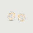 Elegant Swirl Diamond Stud Earrings,,hi-res view 3