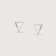 Sleek Prism Silver Stud Earrings,,hi-res view 3