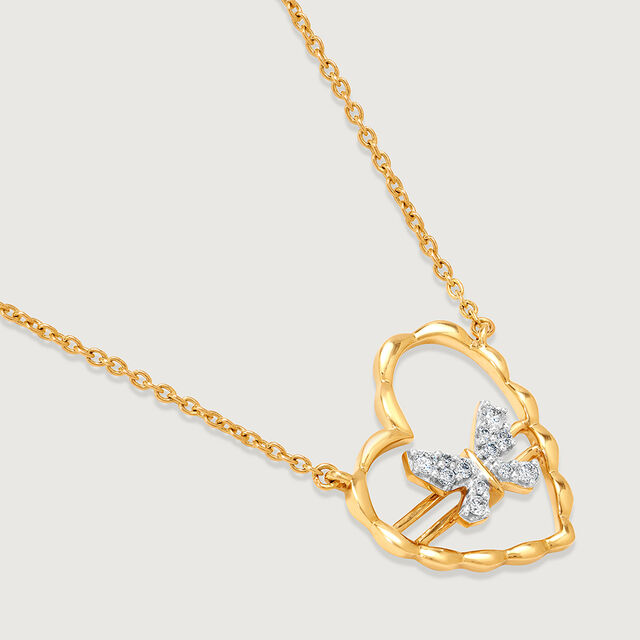 Winged Melody 14KT Gold & Diamond Necklace,,hi-res image number null