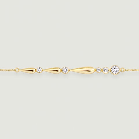 Graceful Flame Diamond Bracelet
