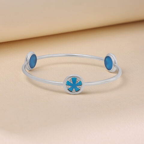 Bold Cosmic Silver Bangle