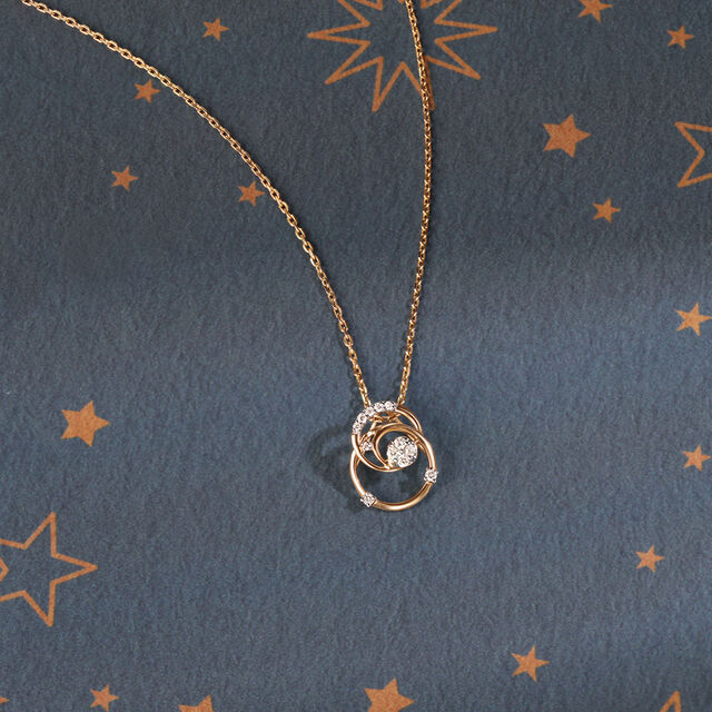 The Milky Way Whirl 14KT Diamond Pendant,,hi-res image number null