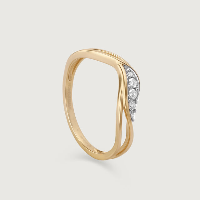 Eternal Flow 14 Kt Gold & Diamond Ring,,hi-res image number null